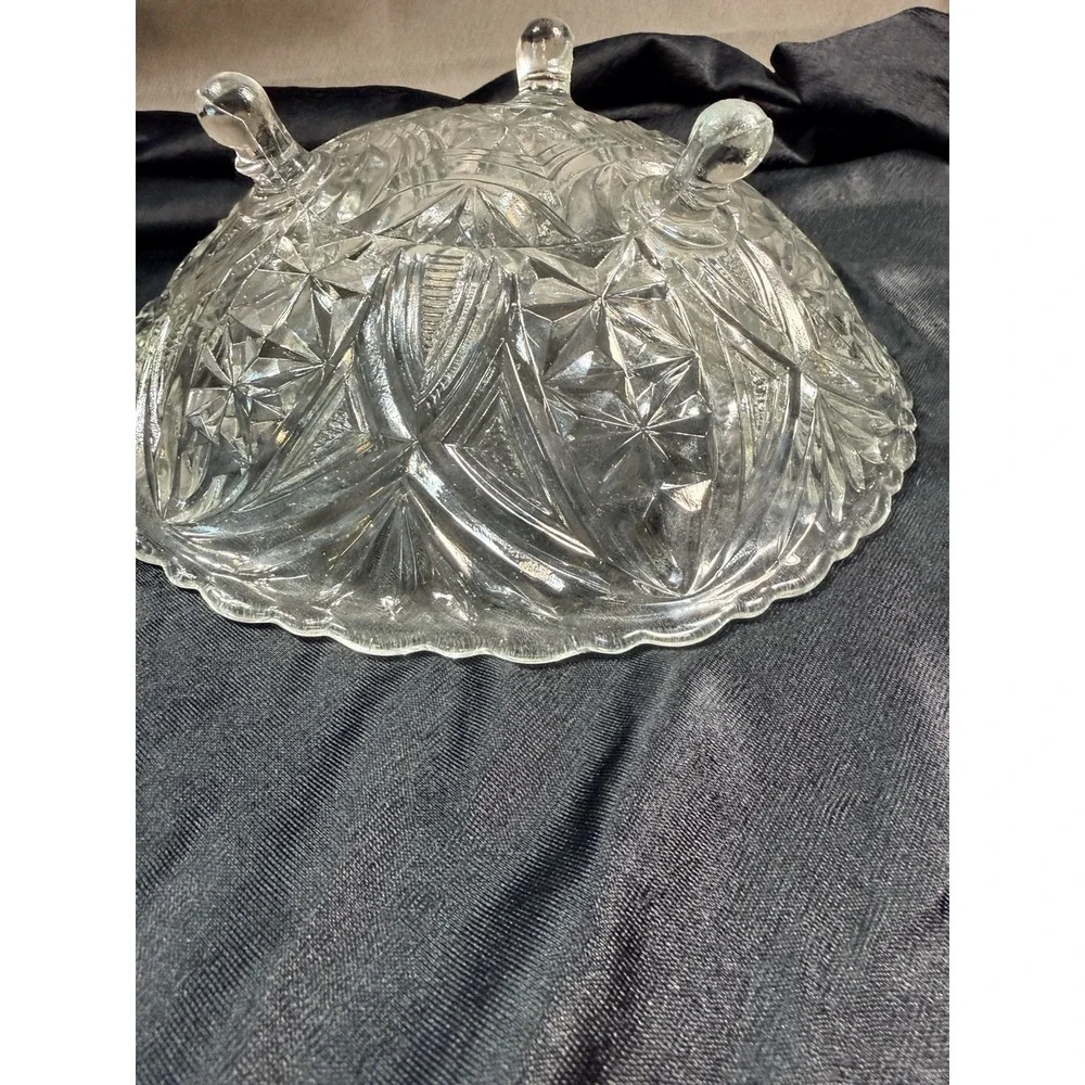 VTG Hobstar /Fans Design Candy Dish 9.25
